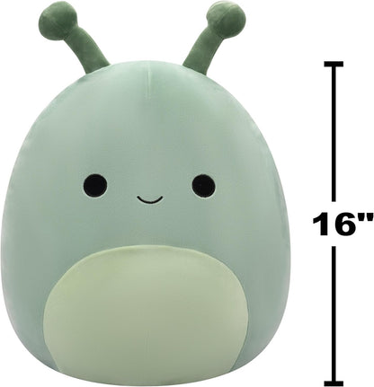 Squishmallows Original 16 Polegadas - Preeto a Lesma Verde Oliva