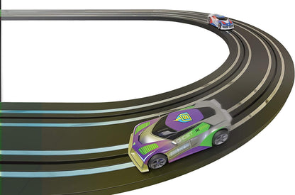 Scalextric Pacote de extensão de trilha Micro Scalextric - Retas e curvas - Amplie seu layout em 148 cm, inclui 6 retas de 150 mm e 4 curvas de 45 graus, acessórios Micro Scalextric