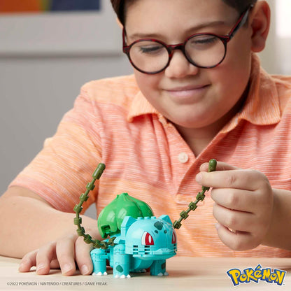 MEGA Conjunto de brinquedos de construção Pokémon Build & Show Bulbasaur com 175 peças, articulado e articulado, 10 cm de altura, para crianças, GVK83