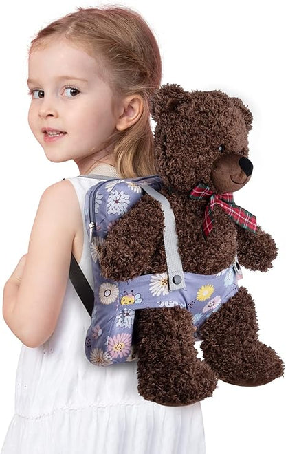 Bebamour Mochila Porta Muñecas, 100% Algodón, Mochila Infantil para Muñecas, Bolsa de Almacenamiento de Accesorios