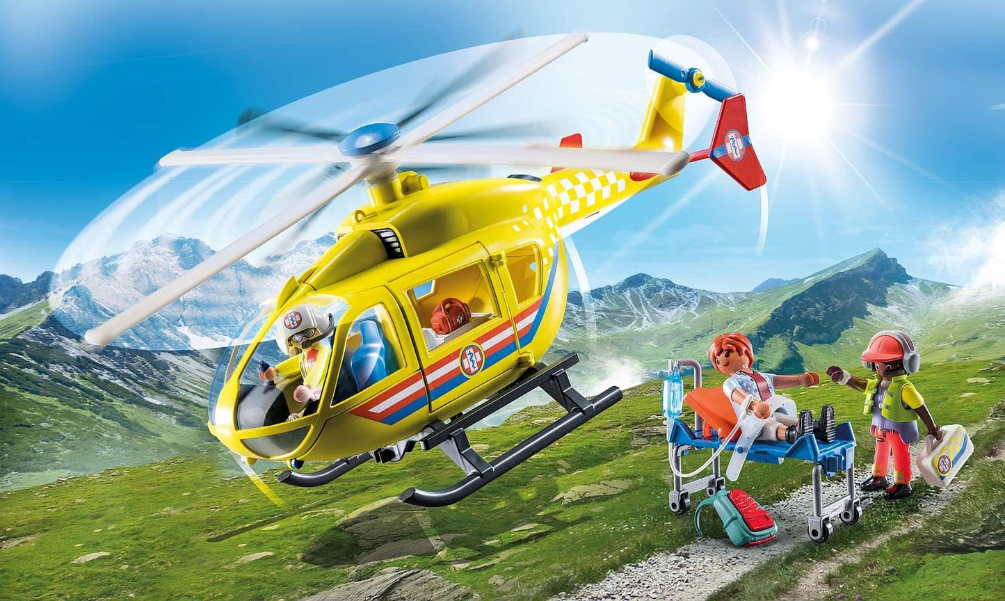 Playmobil 71203 City Life Helicópitero de Resgate Médico