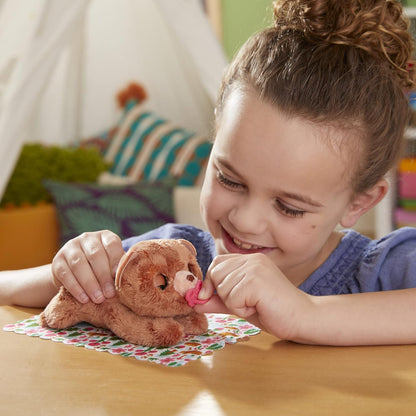 Hasbro furReal Newborns Bears, brinquedo de pelúcia animatrônico interativo com efeitos sonoros, fecha os olhos, a partir de 4 anos, F4158, multicolorido