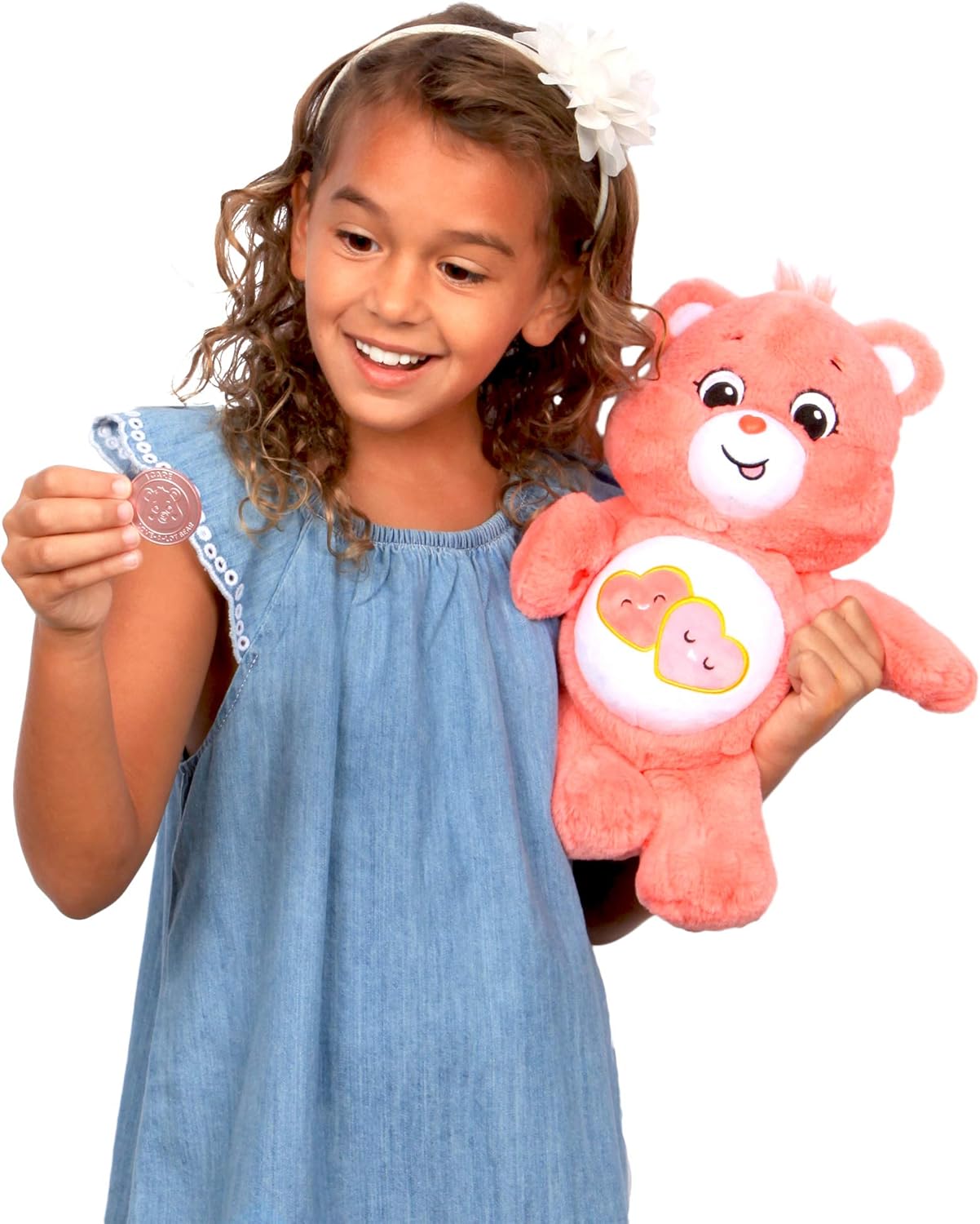 Ursinhos Carinhosos | Urso Love-A-Lot 35cm Pelúcia Média | Brinquedo de pelúcia fofo colecionável, brinquedos fofinhos para crianças, brinquedos macios para meninos e meninas, ursinhos fofos adequados para meninas e meninos de 4 anos ou mais