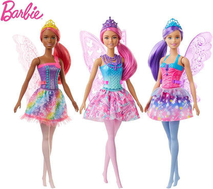 Boneca Fada Barbie GJK01 Dreamtopia, Preta