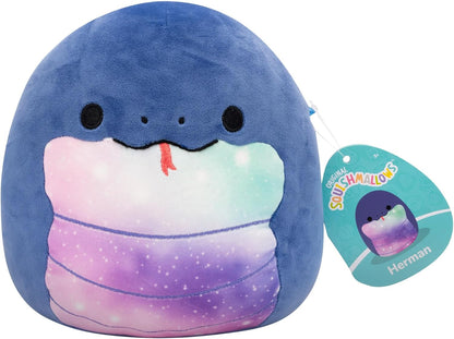 Squishmallows Original 7,5 Polegadas - Herman, a Cobra Azul Marinho