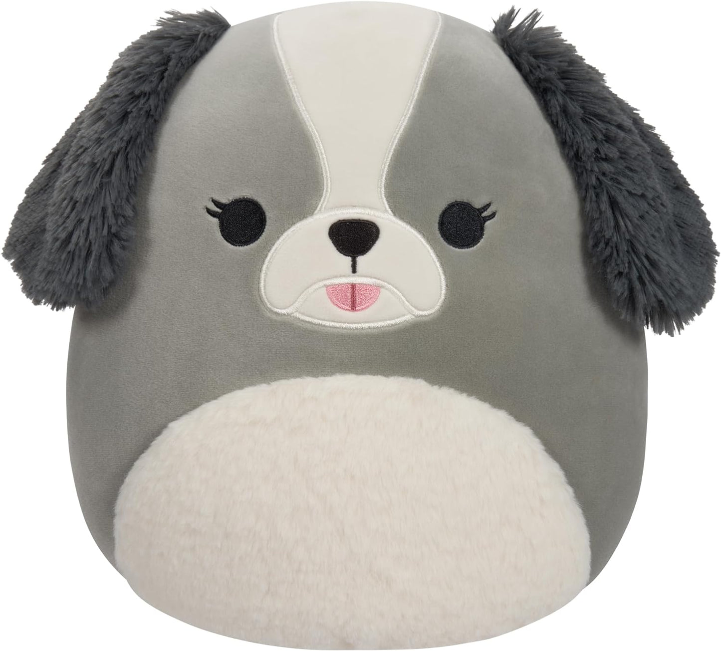 Squishmallows SQCR04578 Malu-Cinza Shih-Tzu 12"