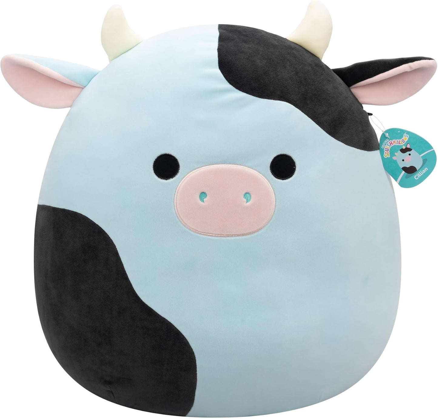 Squishmallows Original 20 Polegadas - Cillian, a Vaca Azul e Preta