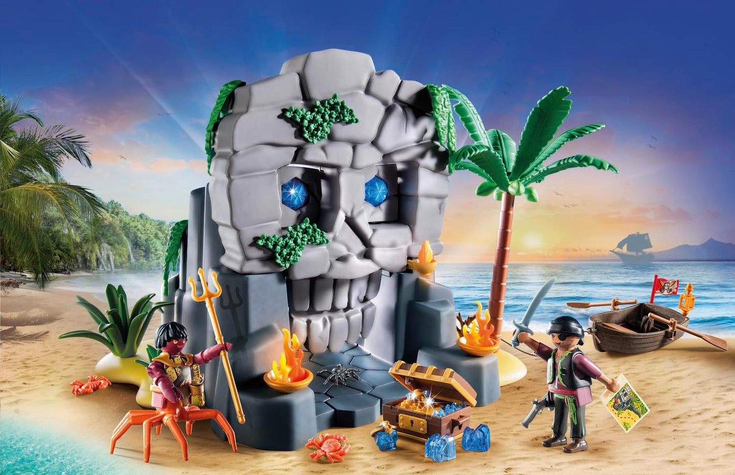 Playmobil 71531 Piratas: Ilha da Caveira, mundo de fantasia pirata, dramatização divertida e imaginativa, conjuntos de jogos adequados para crianças a partir de 4 anos