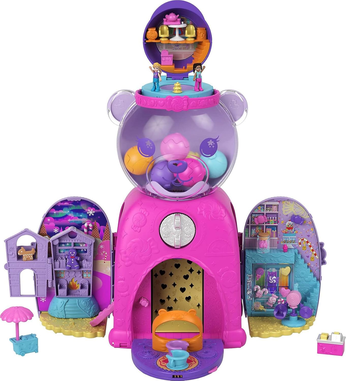 Polly Pocket Conjunto de máquina de chicletes Mattel Bear