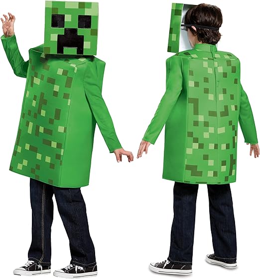 Disguise Disfraz Oficial Clásico de Minecraft para Niños, Disfraces de Halloween para Niños Disponibles en Tallas S, M y L