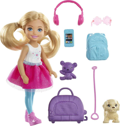 Barbie Casa de bonecas de 3 andares com elevador, cadeira de balanço, móveis e acessórios, dobrável para portabilidade e viagem, DLY32