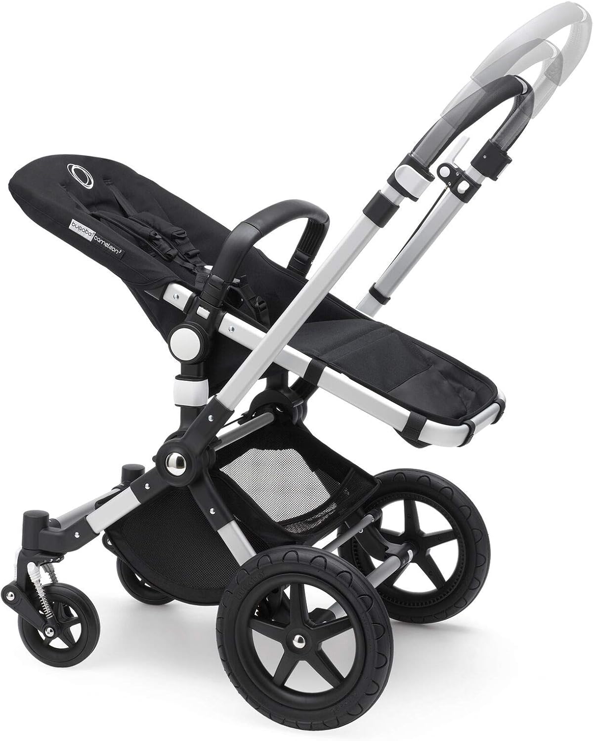 Bugaboo Cameleon 3 Plus Complete, carrinho de bebê e carrinho 2 em 1 com guiador reversível, alumínio, cinza melange - cinza melange