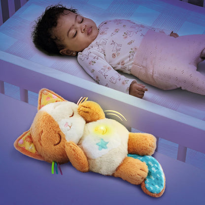 VTech Gatinho ronronante calmante para bebês, gatinho macio e relaxante com 3 modos de brincadeira, sons da natureza, ronronar e movimento de respiração, brinquedo interativo, presente para bebês de 0, 3, 6, 12 meses +, versão em inglês