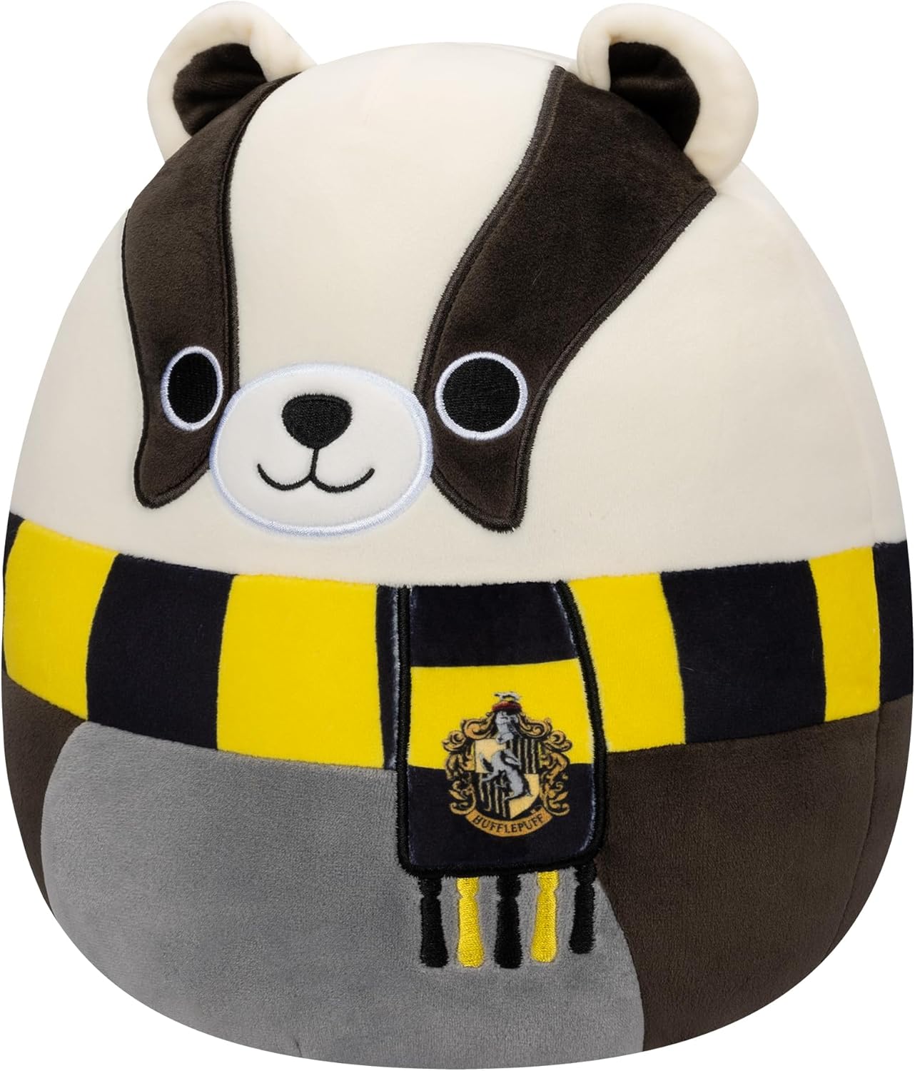 Squishmallows Original 10 polegadas Harry Potter Hufflepuff Badger pelúcia de tamanho médio, preto