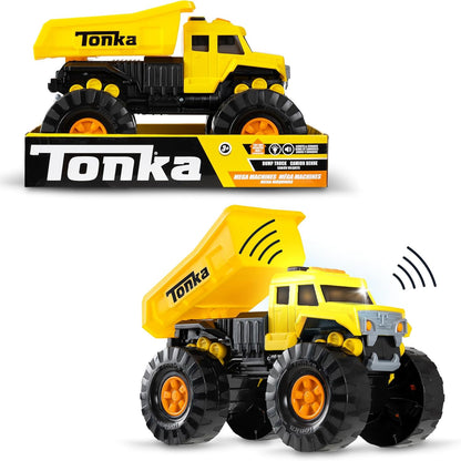 Tonka Mega Machines, caminhão basculante, brinquedos de presente de construção infantil para meninos e meninas, conjunto de veículos de construção para crianças, adequado para crianças de 3 anos ou mais