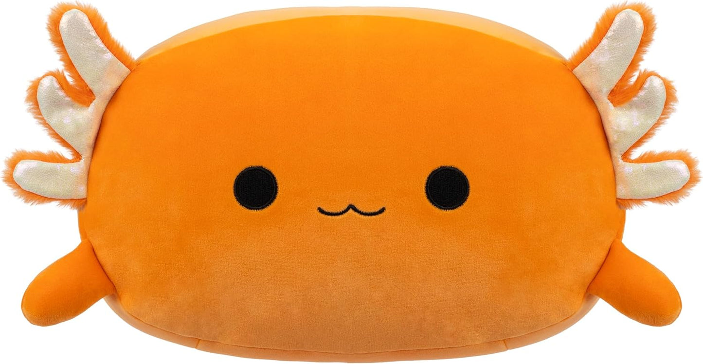 Squishmallows SQCR04196 Nico-Orange Axolotl Stackables 12 pulgadas Tamaño mediano Ultrasoft Oficial Kelly Peluche