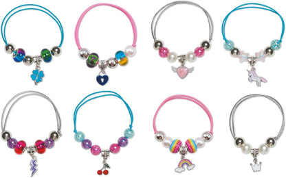 Janod - 8 joyas para crear Feel Good - Talleres de joyería - Fabricación de pulseras DIY - Kit de manualidades para niños - Aprendiendo destreza y concentración - A partir de 8 años