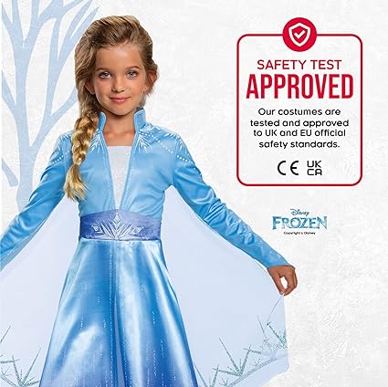 DISGUISE  Disney Official Deluxe Frozen Elsa Dress Up para meninas, fantasia de Frozen para crianças, fantasias de princesa para meninas, fantasias do Dia Mundial do Livro para meninas