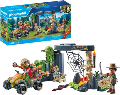 Playmobil Pacote promocional 71454 Jungle Treasure Hunter, ação emocionante, encenação divertida e imaginativa, conjuntos de jogos adequados para crianças a partir de 4 anos