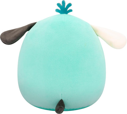 Squishmallows Original de 7,5 polegadas Halloween Dookdook, o cachorro Teal Patchwork