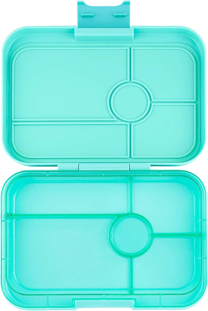 Yumbox  Tapas tamanho maior - lancheira Bento à prova de vazamentos com 5 compartimentos para pré-adolescentes, adolescentes e adultos (Bali Aqua com bandeja Aqua transparente) (BAIII202303A)