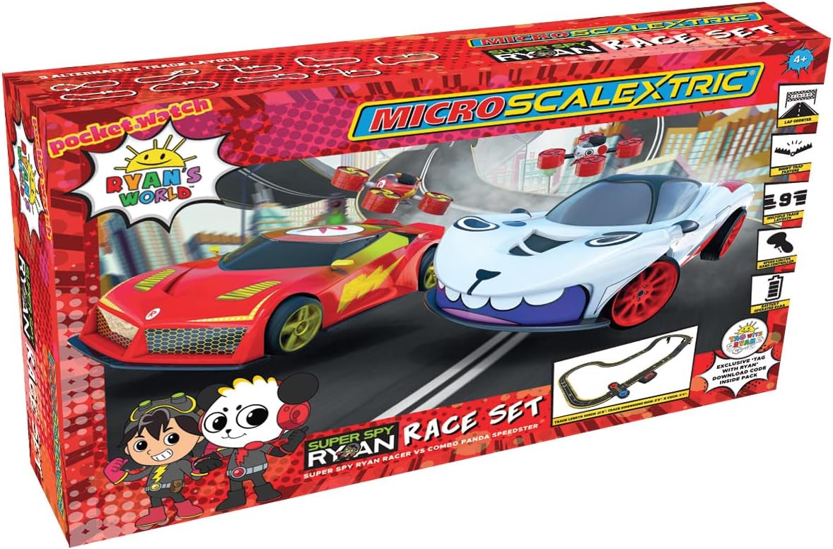 Scalextric Micro Scalextric - Ryan's World Race com Ryan World Tour - Exclusivo da Amazon