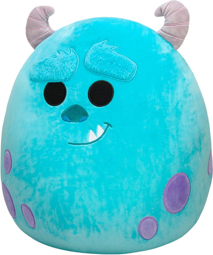 Squishmallows SQK0319 Disney e Pixar 14 polegadas adicionam Sulley ao seu esquadrão, bichinho de pelúcia ultramacio grande, brinquedo Kelly oficial de pelúcia, azul