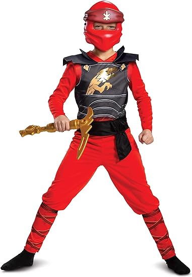 DISGUISE Fantasia infantil unissex Lego Red Kai Ninjago