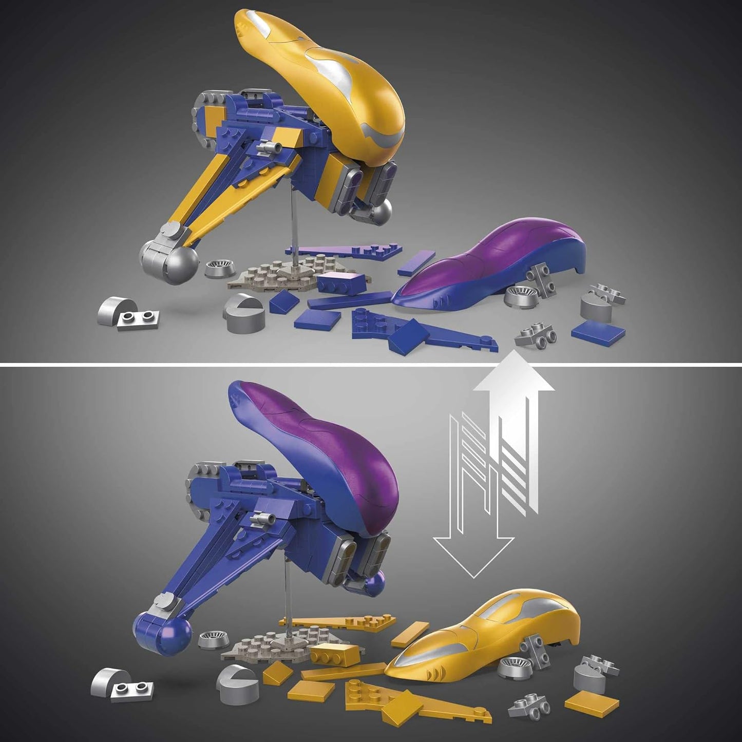 MEGA Conjunto de construção Halo Arbiter's Quest Banshee Vehicle Halo Infinite, brinquedos de construção para meninos