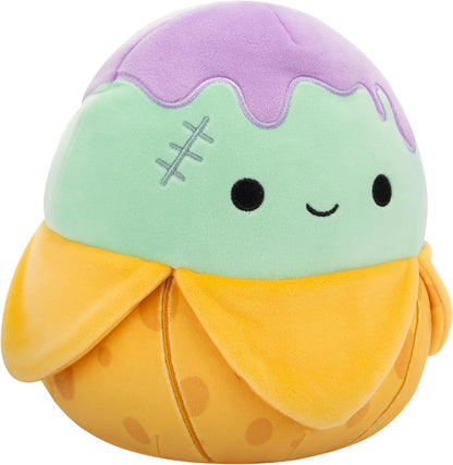 Squishmallows Original Stanislav el monstruo del plátano verde azulado de Halloween de 7,5 pulgadas