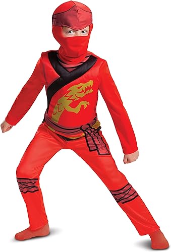 Disguise Offizielles Lego Ninjago Kostüm Kinder Jungen, Ausgefallenes Ninja-kostüm Für Kinder Und Jungen, Halloween-ninjago-kostüm Für Kinder, Jungen, Kai