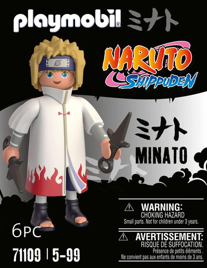 Playmobil 71109 Naruto: Juego de figuras de Minato, figura de coleccionista de anime Naruto Shippuden, juego adecuado para niños y fanáticos a partir de 5 años