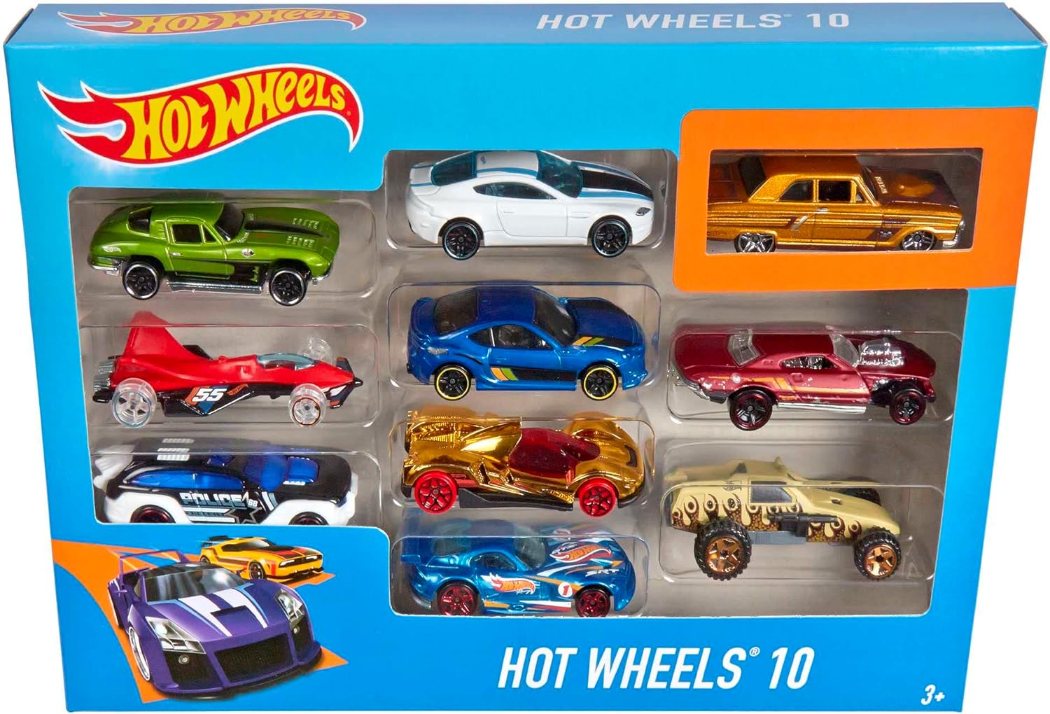 HOT WHEELS City, Guincho, Pista de Carrinho, com 3 Carrinhos, A partir