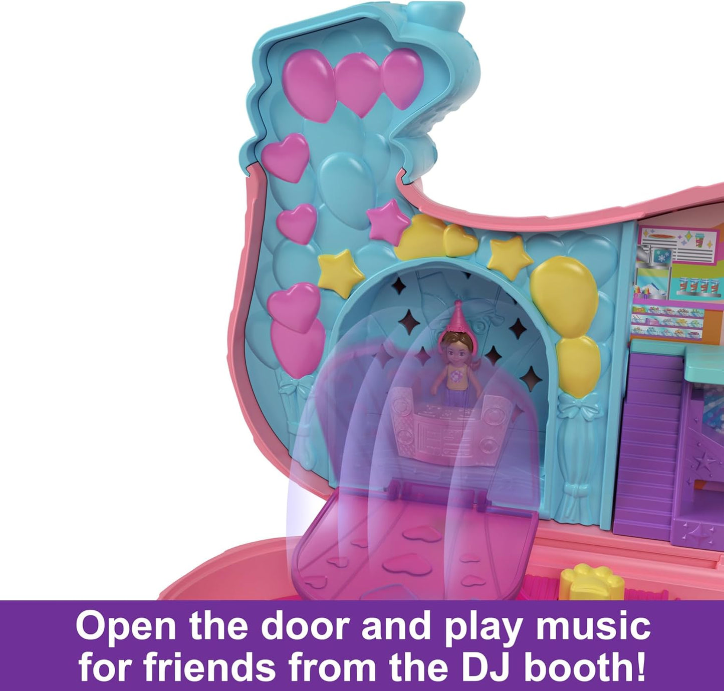 Polly Pocket Dolls e Playset, Animal Toys Puppy Party com 2 bonecas e mais de 25 acessórios, HKV54