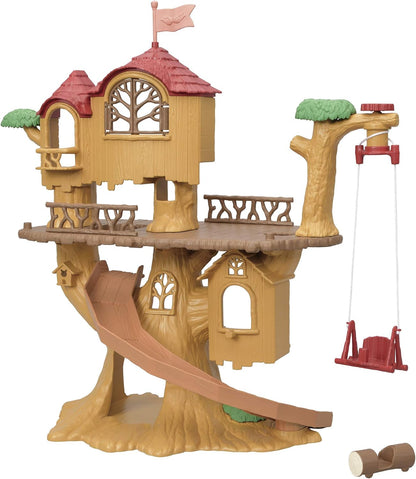 Sylvanian Families 5494 Adventure Tree House Playset, multicolorido e família de esquilos Walnut