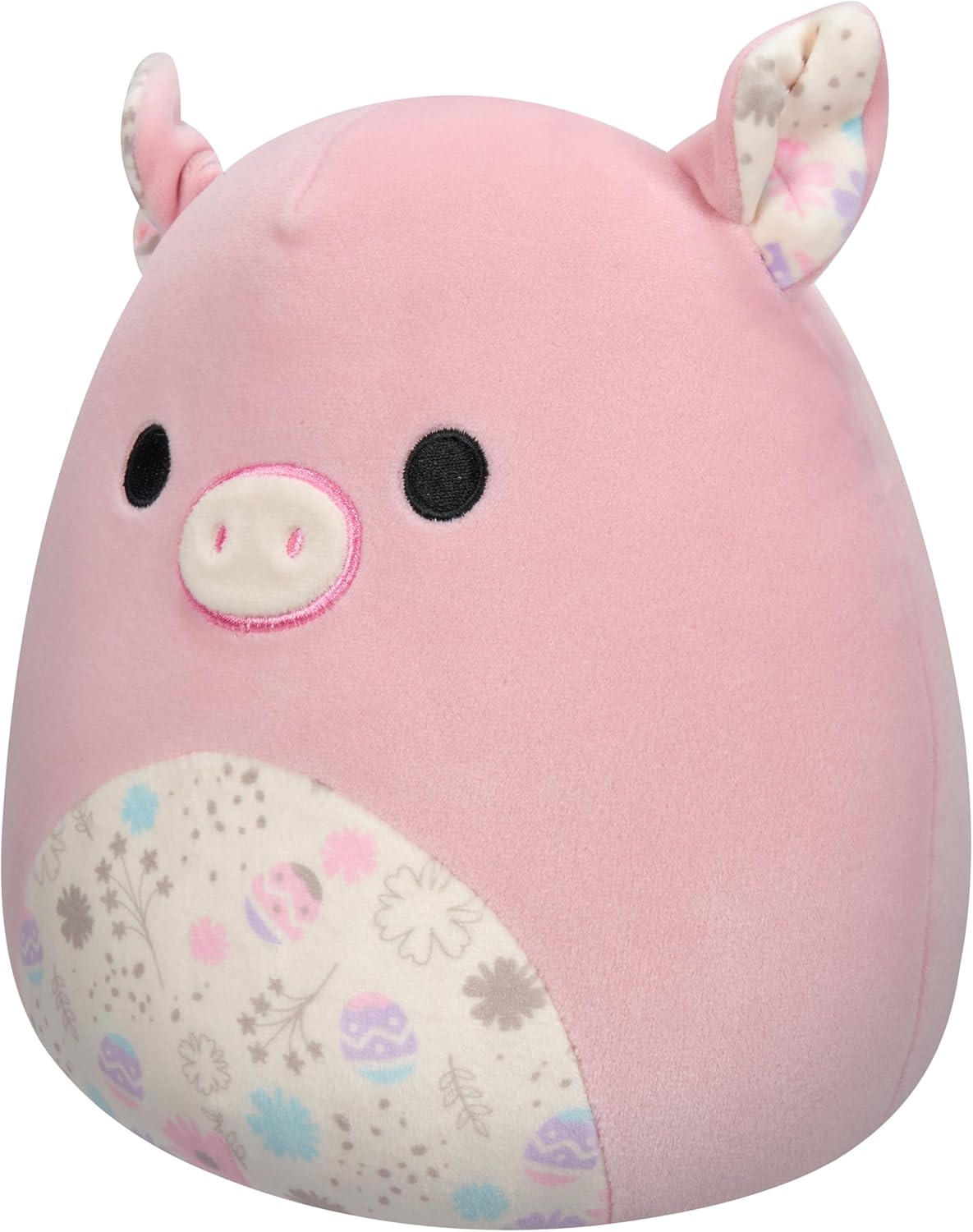 Squishmallows originais de 7,5 polegadas - Squishmallows de Páscoa - Peter the Pig com barriga estampada de Páscoa