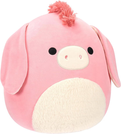 Squishmallows SQCR05498 20 polegadas-Maudie The Pink Donkey, multicolor