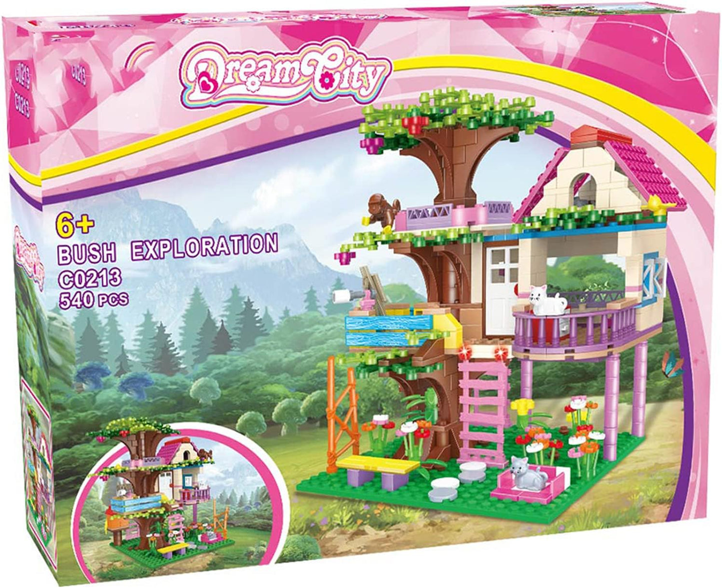 Vintop Blocos de construção de brinquedo de construção de casa na árvore para meninas Ad 6 7 8 9 10+ anos, 540 peças STEM Friendship Tree House Toy Presente para meninas 6 7 8 9 10+ anos