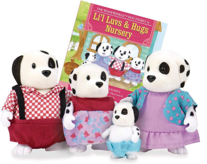 Li’l Woodzeez – Família Handydandy Mouse – Conjunto de brinquedos de 5 peças com estatuetas de animais em miniatura e livro de histórias – Brinquedos e acessórios de animais para crianças a partir de 3 anos