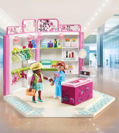 Playmobil 71537 myLife: Beauty Boutique, conselhos de estilo emocionantes para a roupa perfeita, incluindo broches, colares e muito mais, conjuntos de jogos criativos adequados para crianças a partir de 5 anos