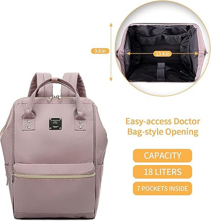 Bebamour Casual Daypack Mochila para laptop Mulheres Homens Mochila para laptop Mochila escolar à prova d'água de 15,6 polegadas para viagens / negócios / faculdade / computador