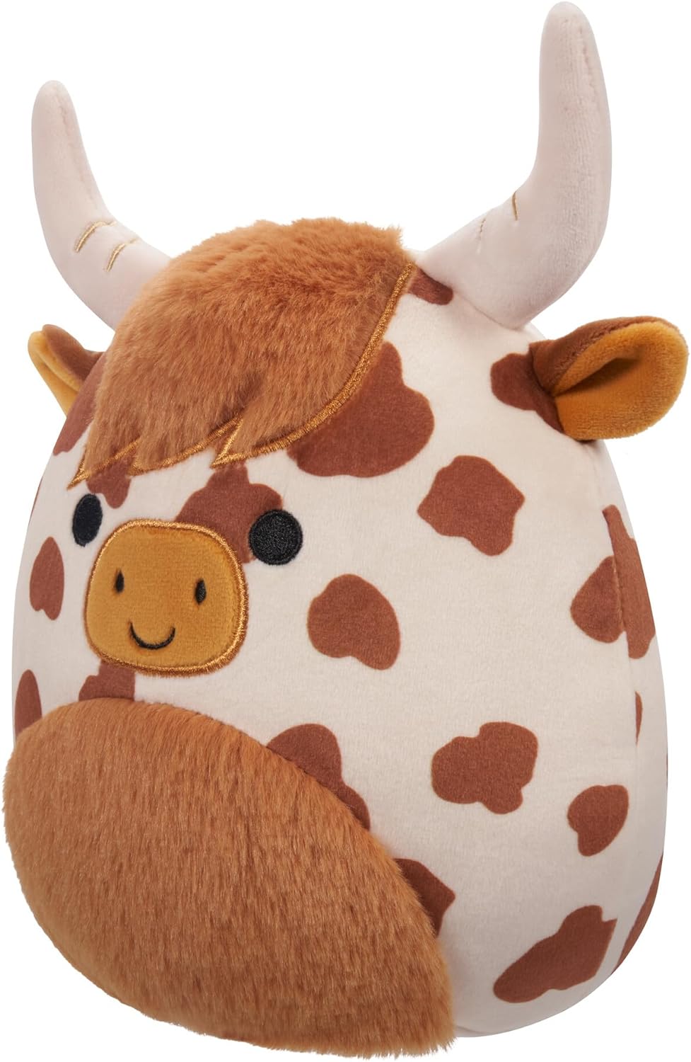 Squishmallows Original 7,5 Polegadas - Alonzo, a Vaca Highland Marrom e Branca