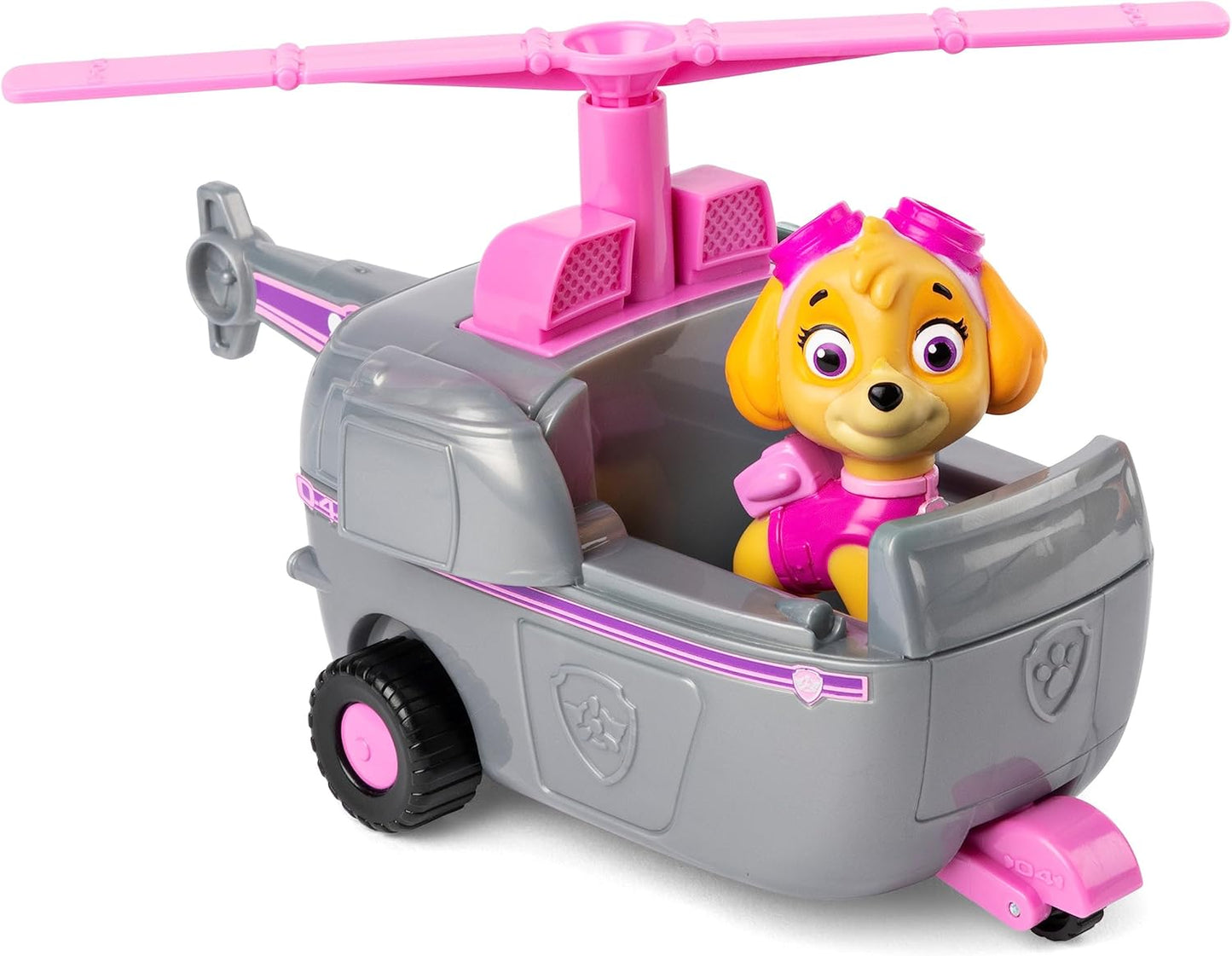 Paw Patrol, veículo helicóptero de Skye com figura colecionável, para crianças a partir de 3 anos