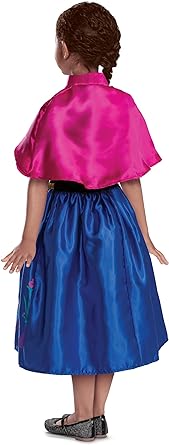 DISGUISE Disney oficial clássico anna vestido congelado anna traje crianças congelados vestir-se para meninas vestido extravagante trajes do dia do livro mundial para meninas