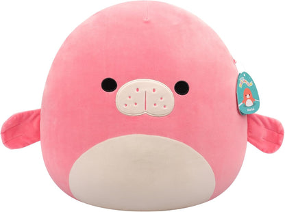 Squishmallows Original 16 Polegadas - Morlai, o Peixe-boi Coral