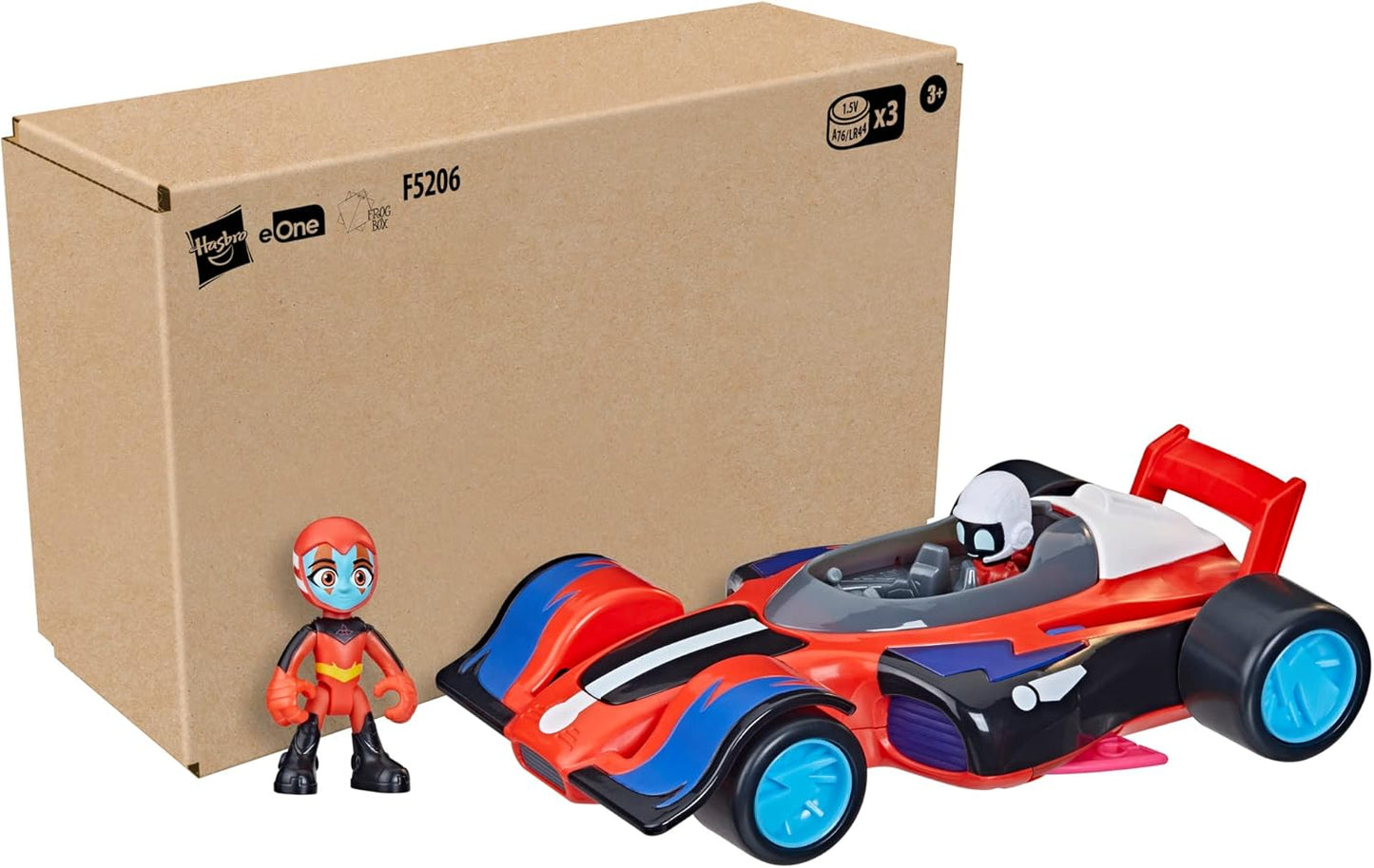 PJ Masks Animal Power Flash Cruiser Brinquedo pré-escolar, carro de conversão com luzes e sons, veículo de brinquedo para maiores de 3 anos