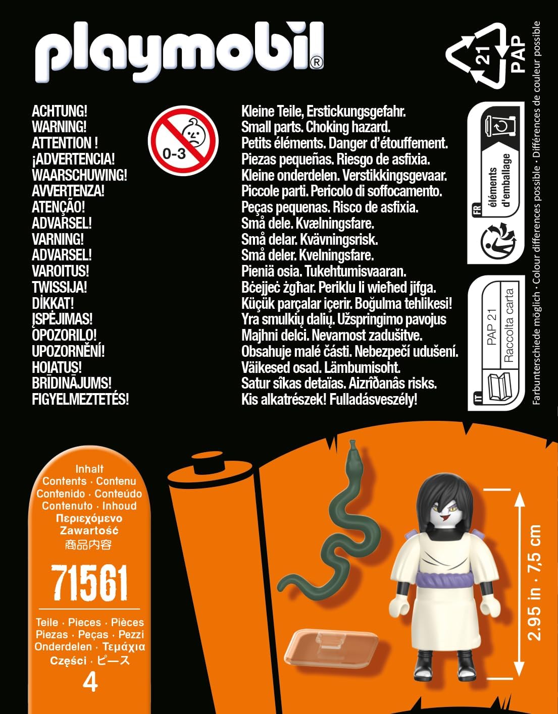 PLAYMOBIL Naruto Shippuden 71561 Orochimaru Acessórios detalhados, maiores de 5 anos