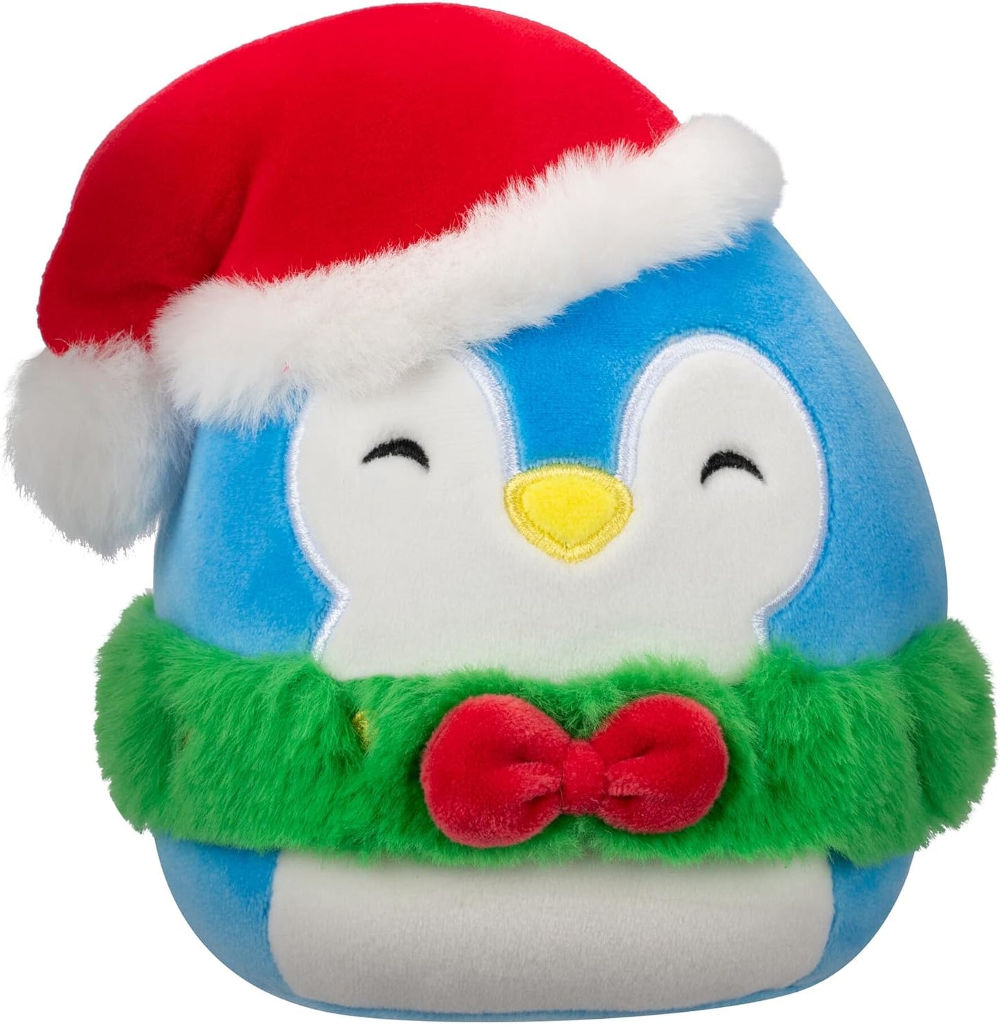 Squishmallows Puff original de 7,5 polegadas, o pinguim azul com guirlanda verde, pelúcia ultramacia de tamanho pequeno