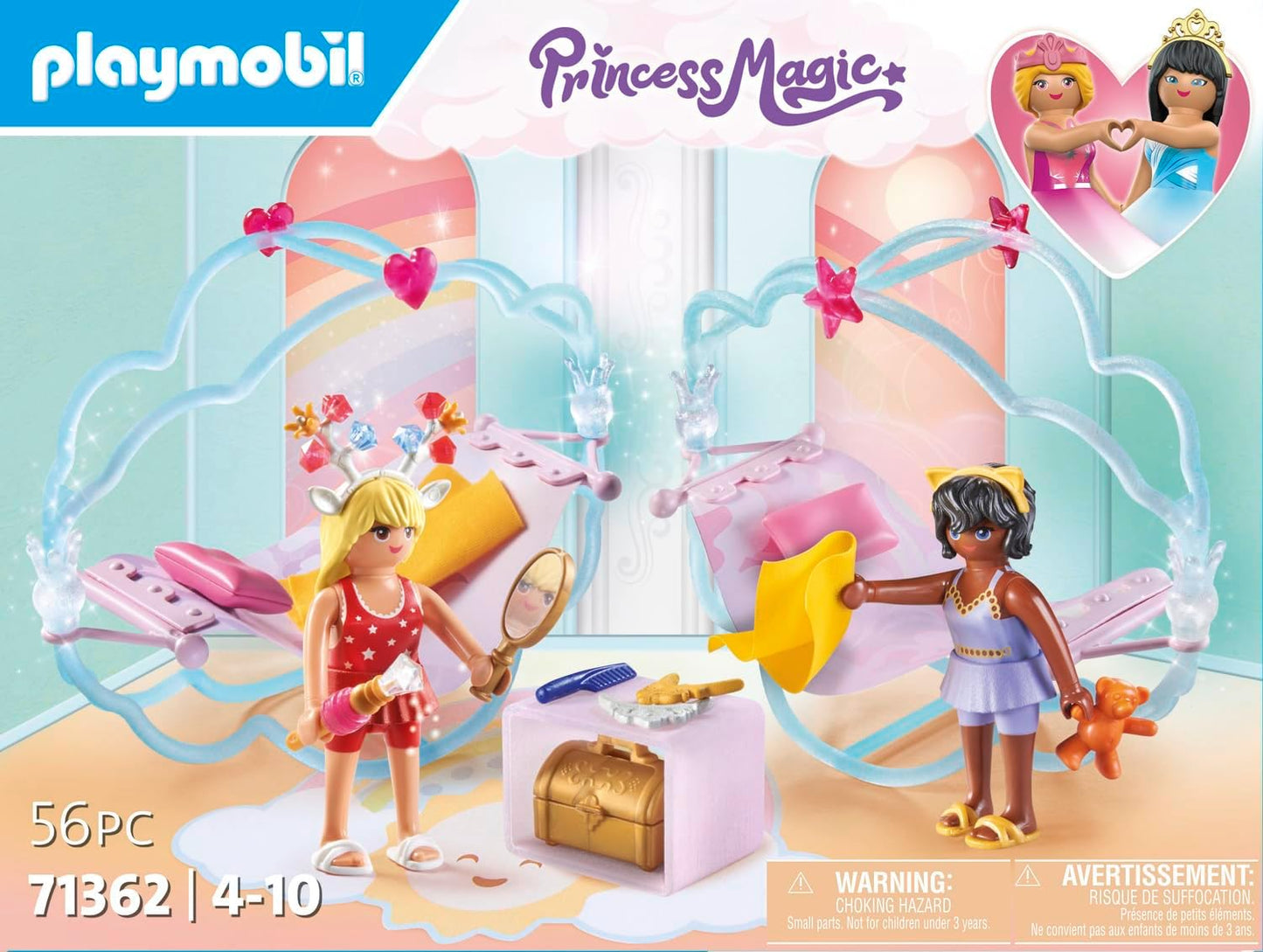 Playmobil 71362 Festa da Princesa Arco-Íris nas Nuvens, Mundo Mágico de Conto de Fadas, dramatização divertida e imaginativa, conjuntos de jogos adequados para crianças de 4 anos ou mais