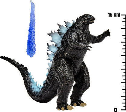 MonsterVerse Godzilla vs. Kong: The New Empire, figura de acción original de Godzilla de 6 pulgadas, personaje icónico de película coleccionable, incluye función de energía de haz de calor, adecuado para mayores de 4 años